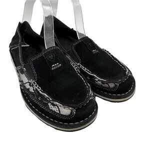 The Ariat Women's Cruiser Black Suede Shoe, 8.5B